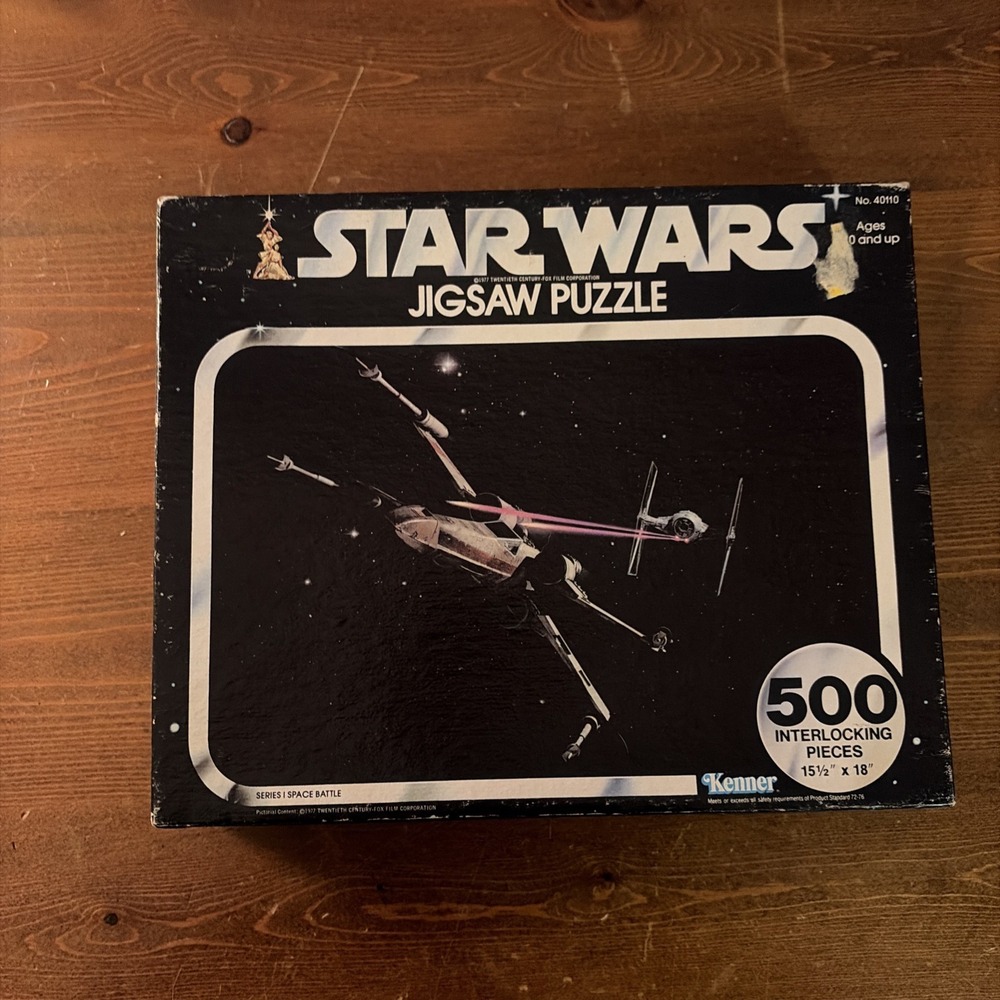 Star Wars Jigsaw Puzzle SEALED Space Battle Vintage 1977 Kenner 500PC #40110